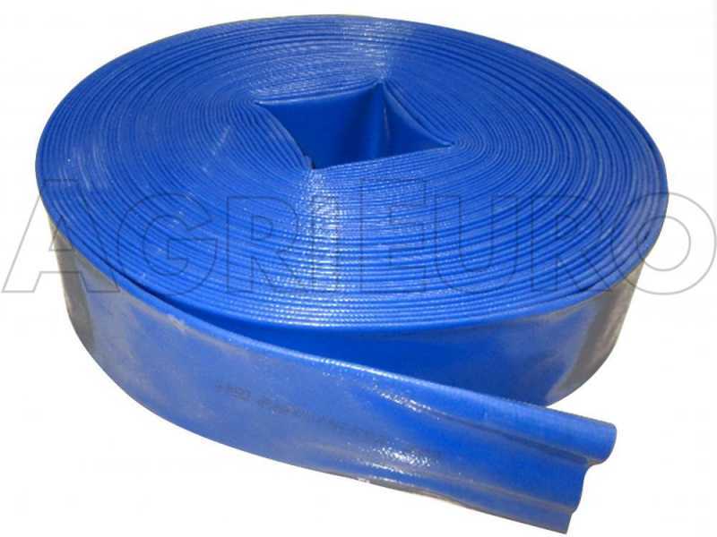 Lunghezza 20 mt - Tubo piatto (manichetta) retato alta qualit&agrave; diametro 25 mm - di mandata